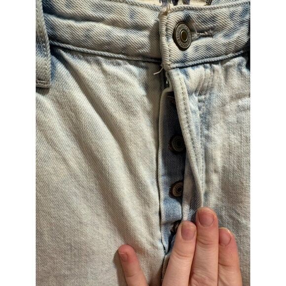 Free People Jeans Gold Coast High Rise Straight Flare Sz 30 EUC - Picture 7 of 8